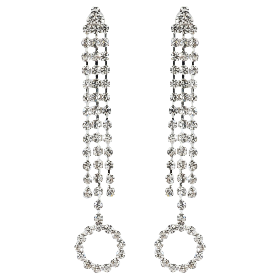 Сережки пусети Декоративні підвіски зі стразами фото №1 Сережки пусети Декоративні підвіски зі стразами фото №1