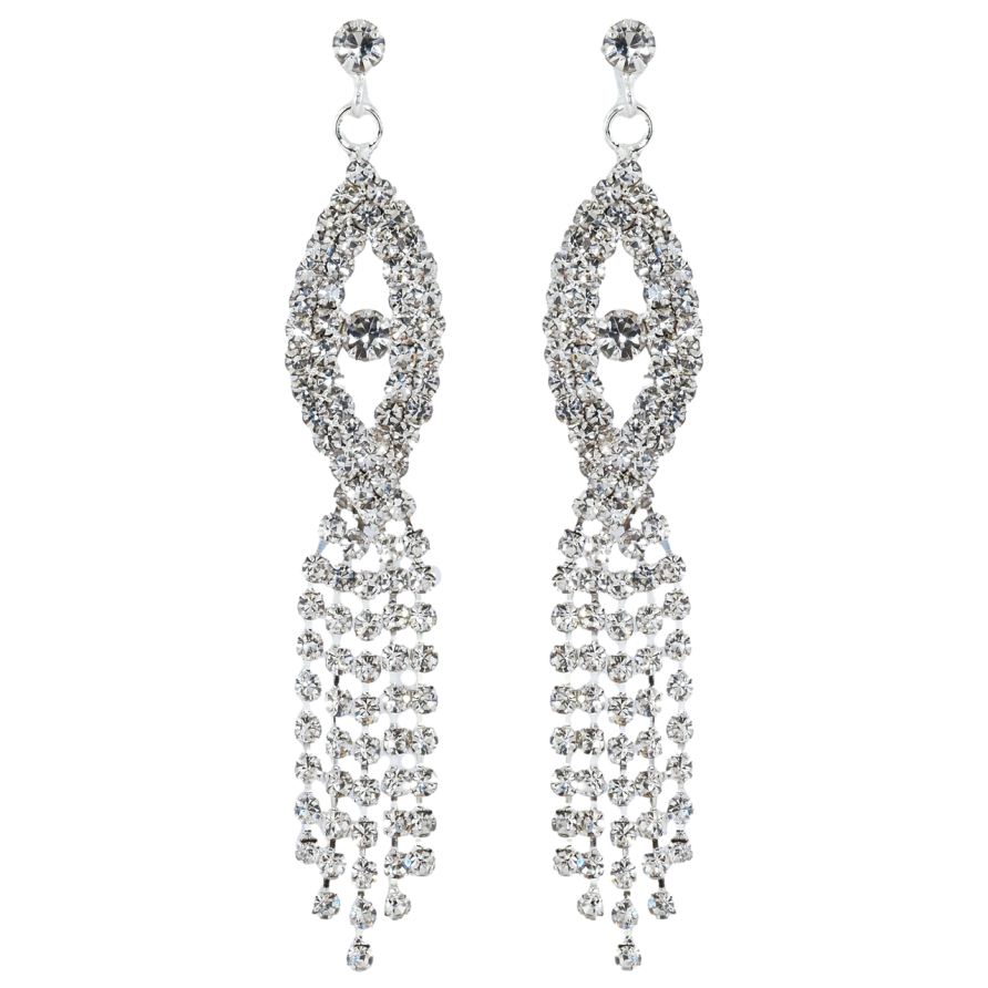 Сережки пусети Декоративні підвіски зі стразами фото №1 Сережки пусети Декоративні підвіски зі стразами фото №1