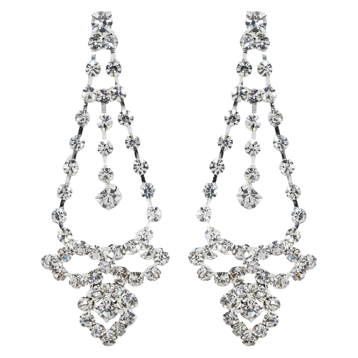 Сережки пусети Декоративні підвіски зі стразами фото №15 Сережки пусети Декоративні підвіски зі стразами фото №15