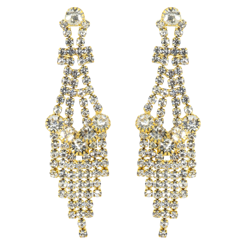 Сережки пусети Декоративні підвіски зі стразами фото №1 Сережки пусети Декоративні підвіски зі стразами фото №1