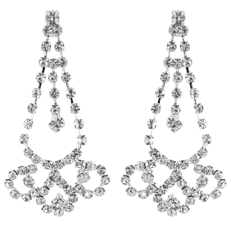 Сережки пусети Декоративні підвіски зі стразами фото №17 Сережки пусети Декоративні підвіски зі стразами фото №17