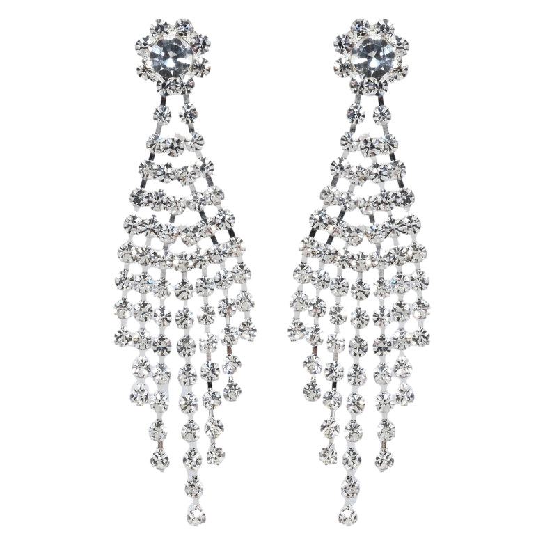 Сережки пусети Декоративні підвіски зі стразами фото №2 Сережки пусети Декоративні підвіски зі стразами фото №2