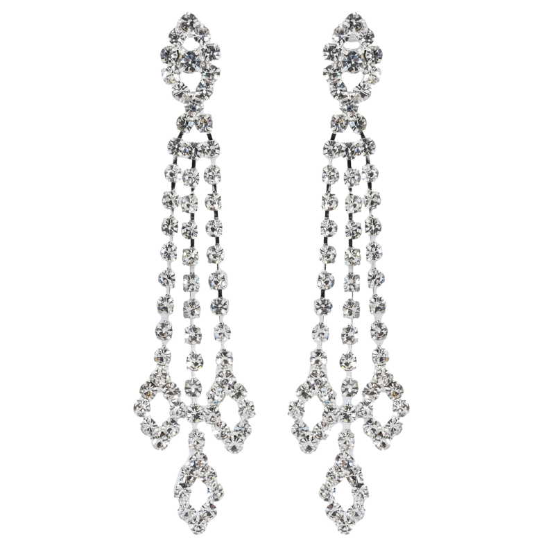 Сережки пусети Декоративні підвіски зі стразами фото №1 Сережки пусети Декоративні підвіски зі стразами фото №1