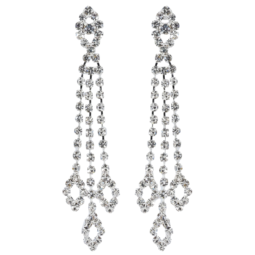 Сережки пусети Декоративні підвіски зі стразами фото №1 Сережки пусети Декоративні підвіски зі стразами фото №1