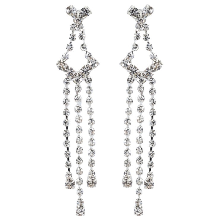 Сережки пусети Декоративні підвіски зі стразами фото №10 Сережки пусети Декоративні підвіски зі стразами фото №10