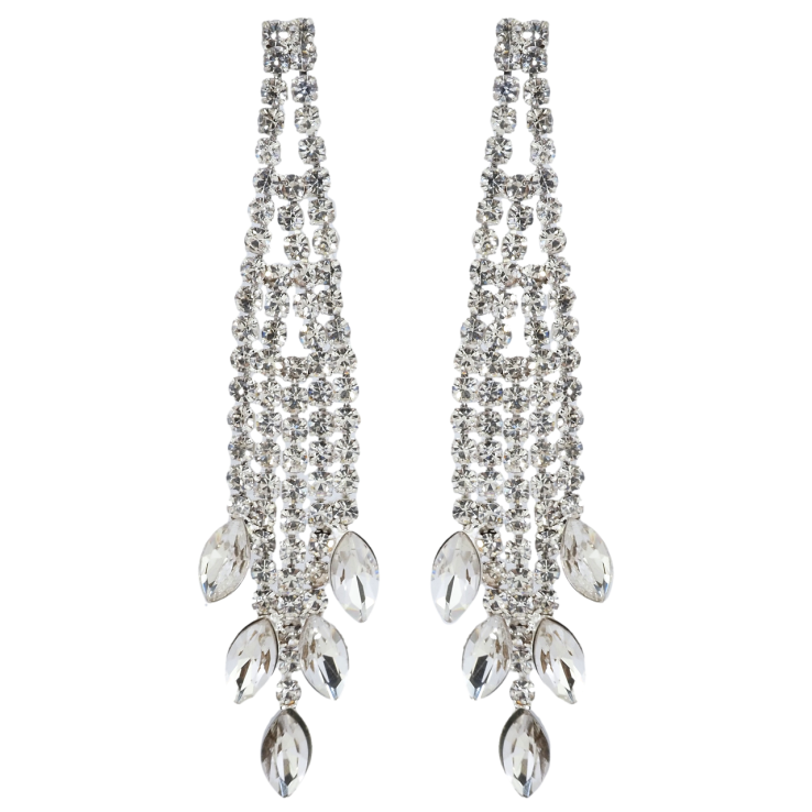 Сережки пусети Декоративні підвіски зі стразами фото №25 Сережки пусети Декоративні підвіски зі стразами фото №25