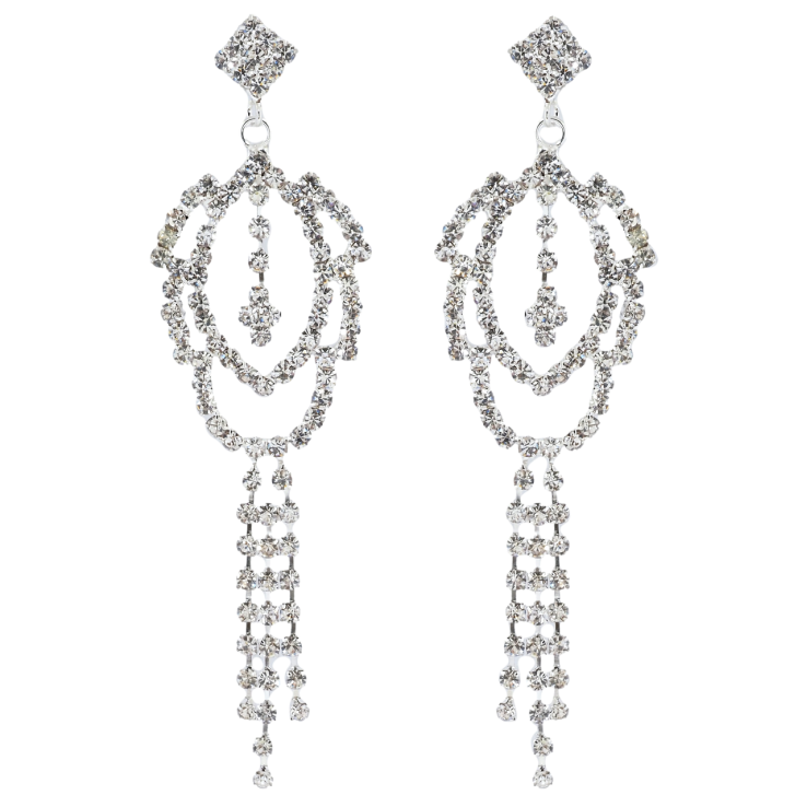 Сережки пусети Декоративні підвіски зі стразами фото №18 Сережки пусети Декоративні підвіски зі стразами фото №18