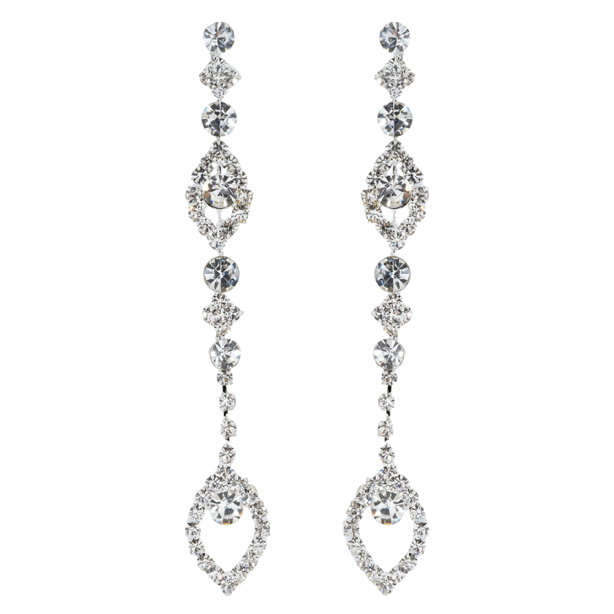 Сережки пусети Декоративні підвіски зі стразами фото №1 Сережки пусети Декоративні підвіски зі стразами фото №1