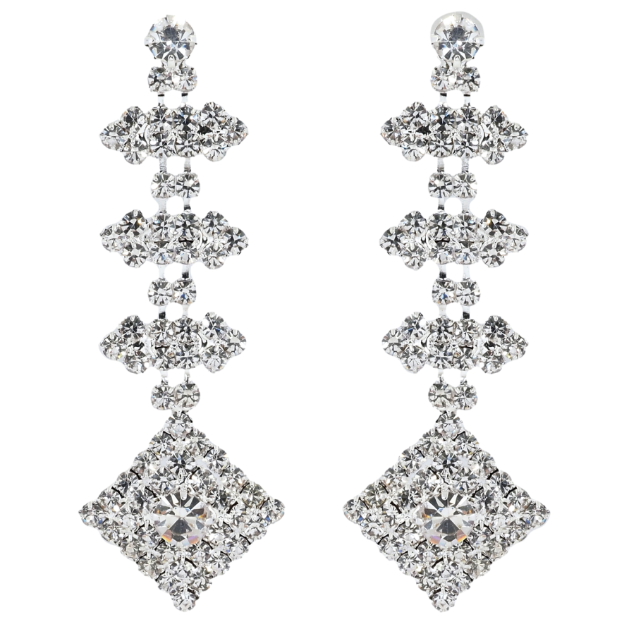 Сережки пусети Декоративні підвіски зі стразами фото №1 Сережки пусети Декоративні підвіски зі стразами фото №1