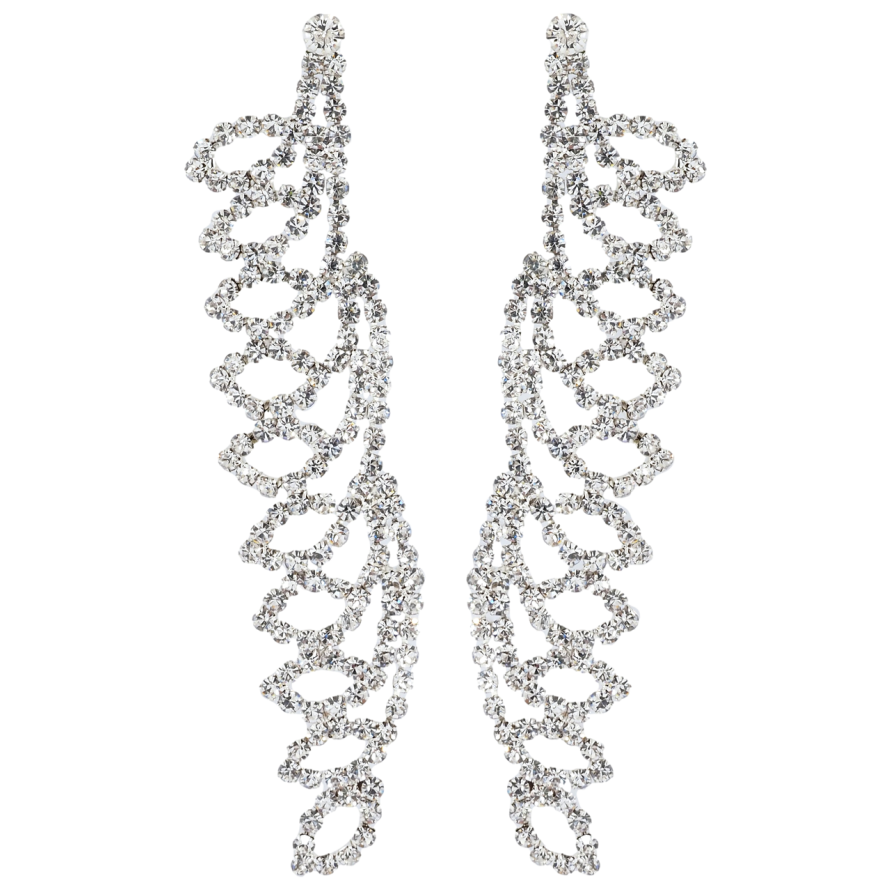 Сережки пусети Декоративні підвіски зі стразами фото №1 Сережки пусети Декоративні підвіски зі стразами фото №1