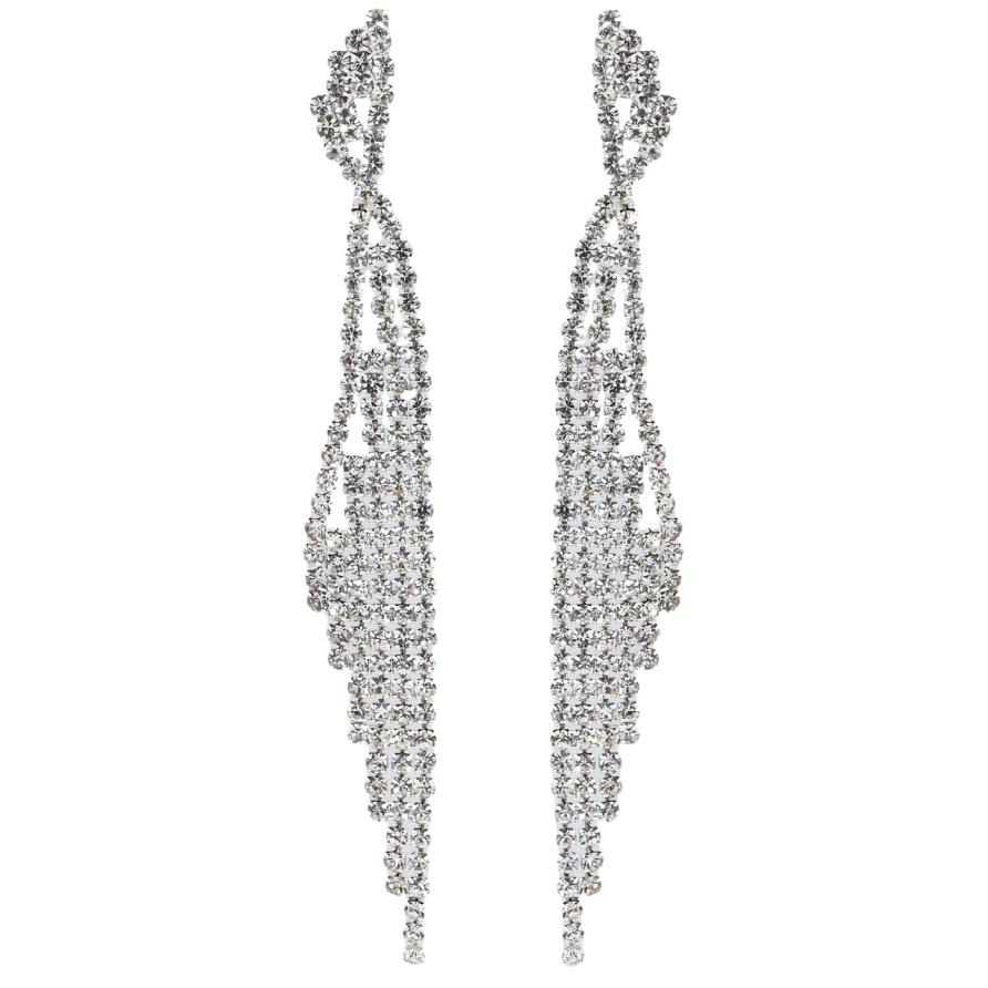 Сережки пусети Декоративні підвіски зі стразами фото №1 Сережки пусети Декоративні підвіски зі стразами фото №1