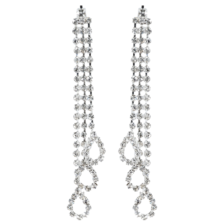 Сережки пусети Декоративні підвіски зі стразами фото №3 Сережки пусети Декоративні підвіски зі стразами фото №3