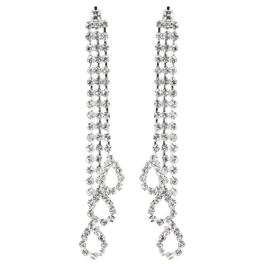 Сережки пусети Декоративні підвіски зі стразами фото №1 Сережки пусети Декоративні підвіски зі стразами фото №1