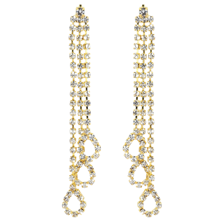 Сережки пусети Декоративні підвіски зі стразами фото №13 Сережки пусети Декоративні підвіски зі стразами фото №13