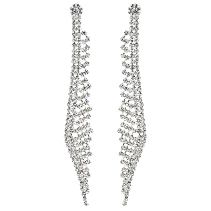 Сережки пусети Декоративні підвіски зі стразами фото №16