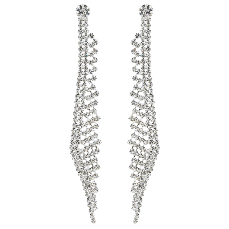 Сережки пусети Декоративні підвіски зі стразами фото №1 Сережки пусети Декоративні підвіски зі стразами фото №1