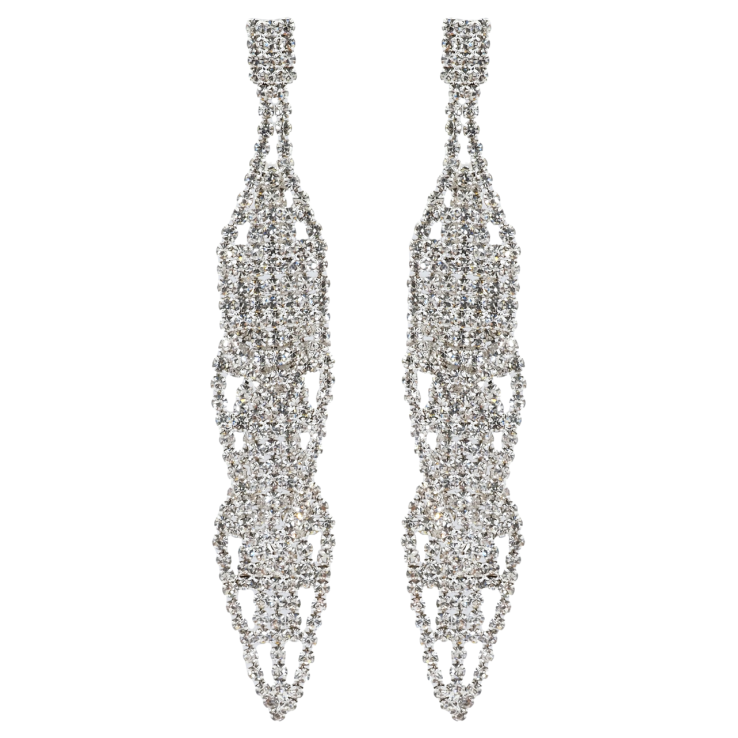 Сережки пусети Декоративні підвіски зі стразами фото №14 Сережки пусети Декоративні підвіски зі стразами фото №14