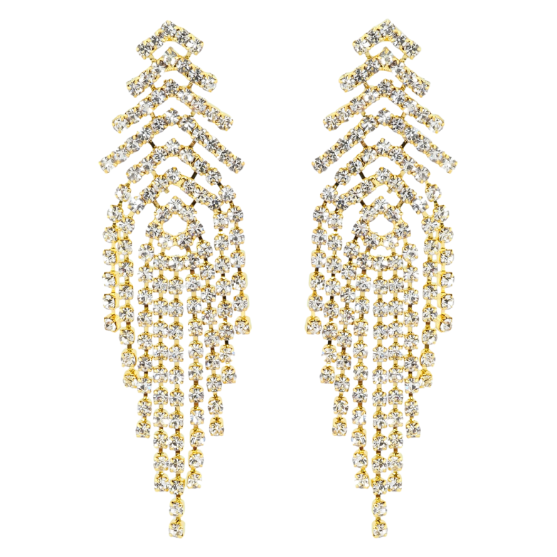 Сережки пусети Декоративні підвіски зі стразами фото №1 Сережки пусети Декоративні підвіски зі стразами фото №1