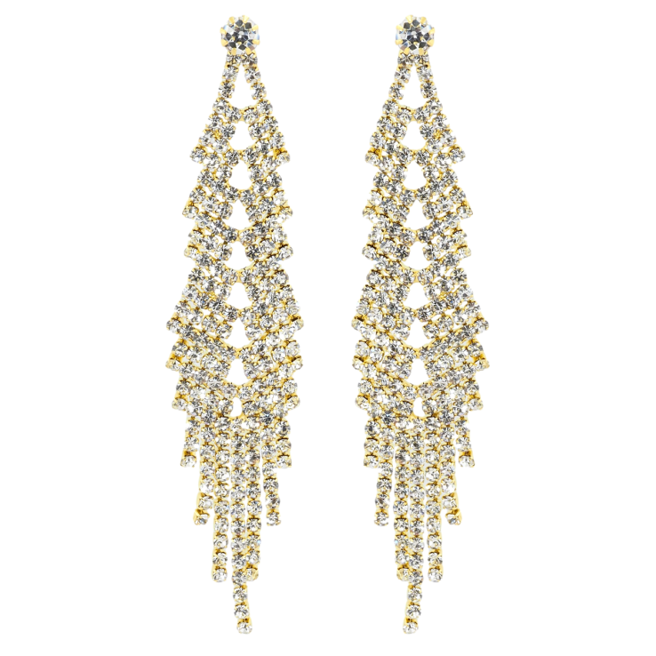 Сережки пусети Декоративні підвіски зі стразами фото №10 Сережки пусети Декоративні підвіски зі стразами фото №10