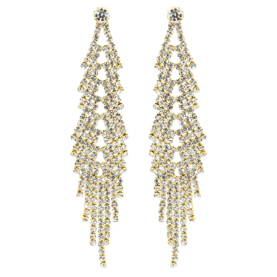 Сережки пусети Декоративні підвіски зі стразами фото №1 Сережки пусети Декоративні підвіски зі стразами фото №1