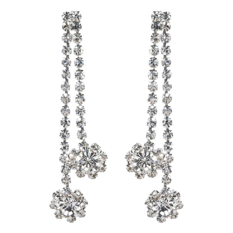 Серьги пусеты Декоративные подвески со стразами фото №1 Серьги пусеты Декоративные подвески со стразами фото №1