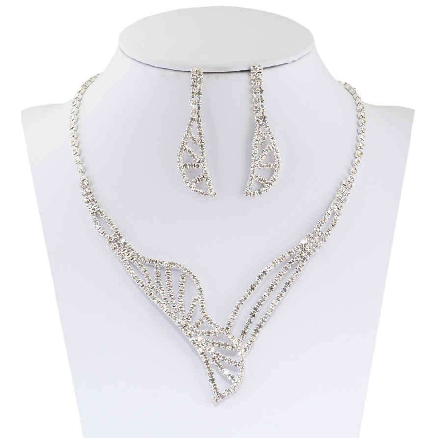 Набір Сережки Кольє, довжина 36-52см х 2мм фото №1