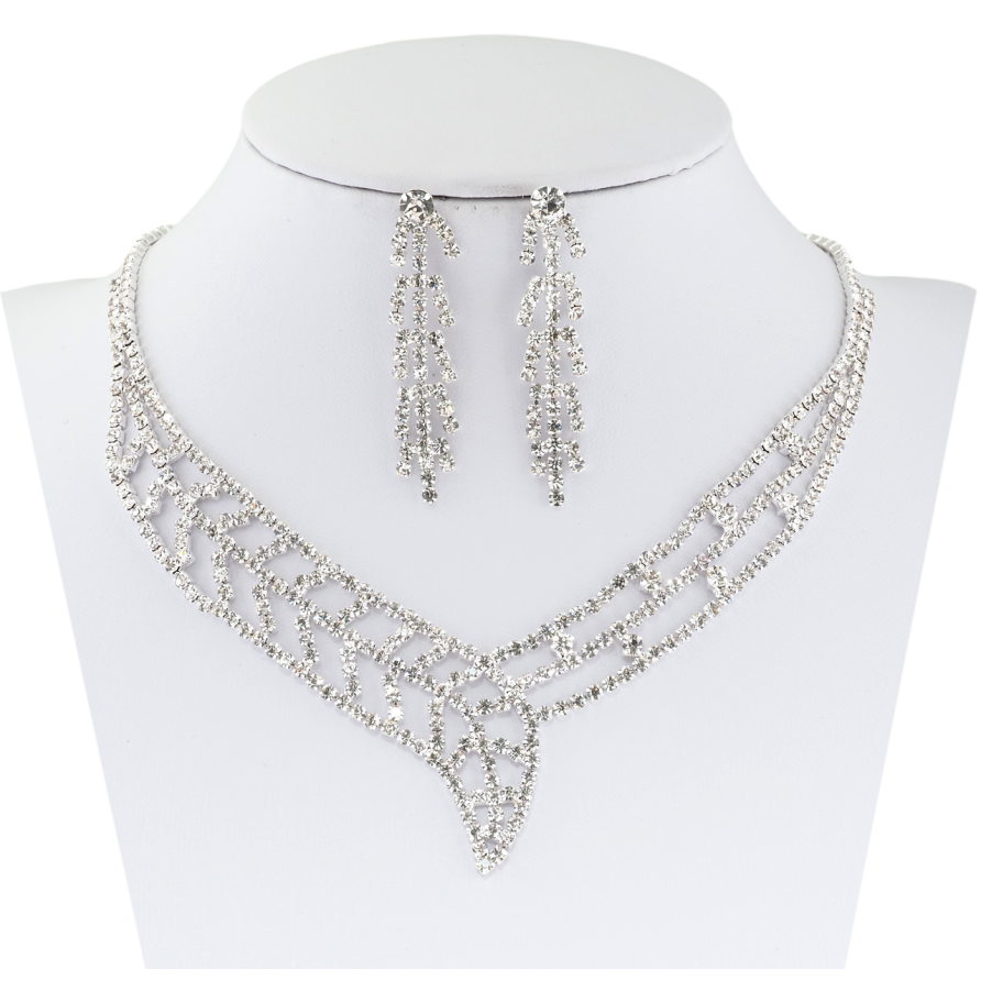 Набір Сережки Кольє, довжина 34-50см х 2мм фото №1 Набір Сережки Кольє, довжина 34-50см х 2мм фото №1