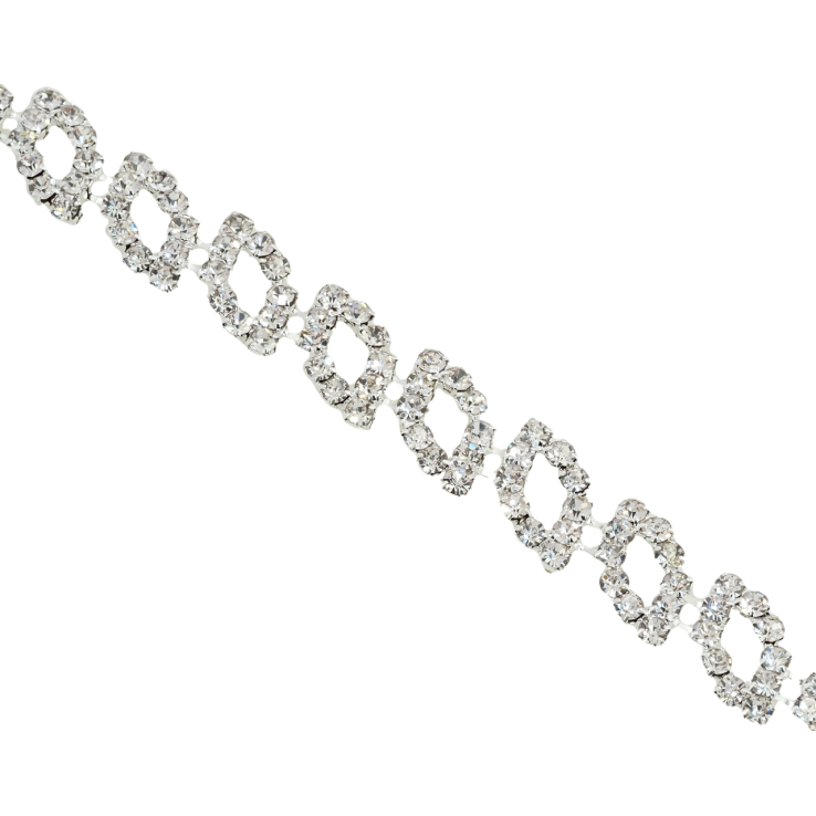 Браслет Орнамент из страз длина 18см х 12мм фото №19