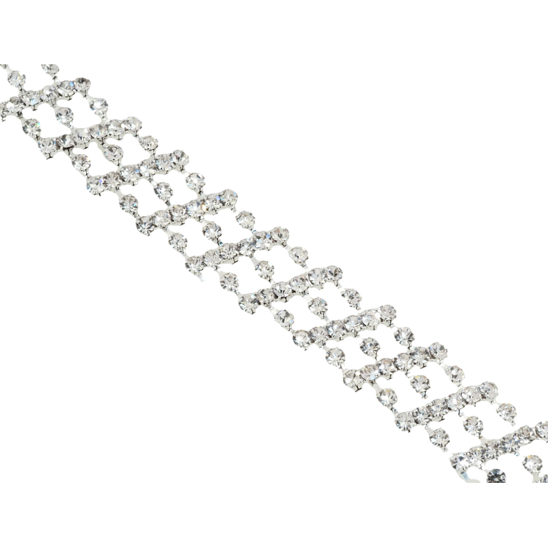 Браслет Инкрустация стразами длина 18см х 13мм фото №4