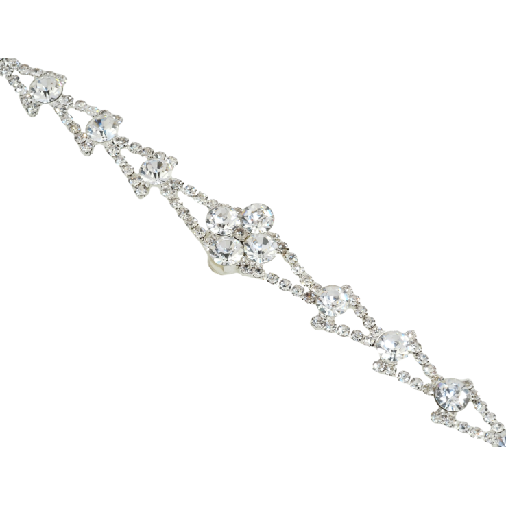 Браслет Декоративный орнамент из страз длина 19см х 10мм фото №9