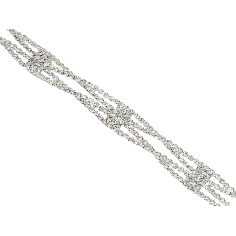 Браслет Декоративный орнамент из страз длина 19.5см х 13мм фото №1