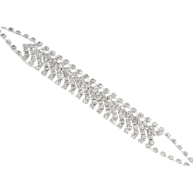 Браслет Инкрустация стразами длина с доп.цепочкой 16-22см х 17мм фото №25