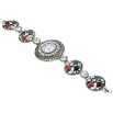 Браслет Декоративные часы с цветными стразами длина 18.5см х 9-36мм ЧАСЫ НЕ РАБОТАЮТ! фото №2