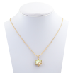 Кулон Xuping колір 18K з кристалами Swarovski на ланцюжку Кристал Едельвейс Luminous Green довжина 40-45см фото №2