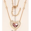 Кулон Xuping колір РВ з кристалами Swarovski на ланцюжку Серце з кристалом фото №4