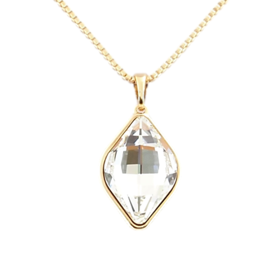 Кулон Xuping колір 18K із кристалами Swarovski на ланцюжку Lemon Fancy Stone Crystal довжина 40-45 см фото №1