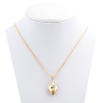 Кулон Xuping колір 18K із кристалами Swarovski на ланцюжку Lemon Fancy Stone Brandy довжина 40-44 см фото №2