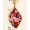 Кулон Xuping колір 18K із кристалами Swarovski на ланцюжку Lemon Fancy Stone Antique Pink довжина 40-45 см фото №3