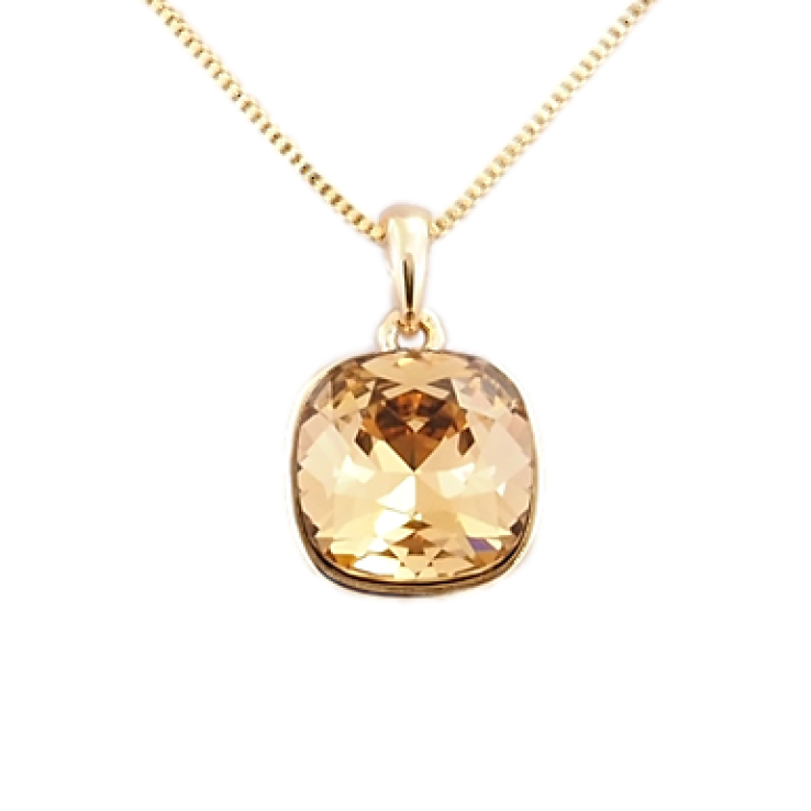Кулон Xuping колір 18K із кристалами Swarovski на ланцюжку Квадратна Подушечка довжина 40-45см фото №23