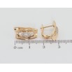 Серьги Xuping Позолота 18K английский замок Декоративный орнамент с цирконием фото №2