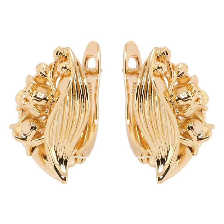 Сережки Xuping Позолота 18K англійський замок Квіточки фото №17 Сережки Xuping Позолота 18K англійський замок Квіточки фото №17