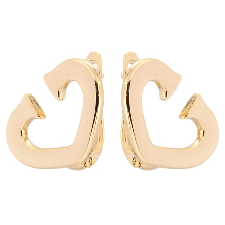 Серьги Xuping Позолота 18K английский замок Декоративные сердечки фото №1