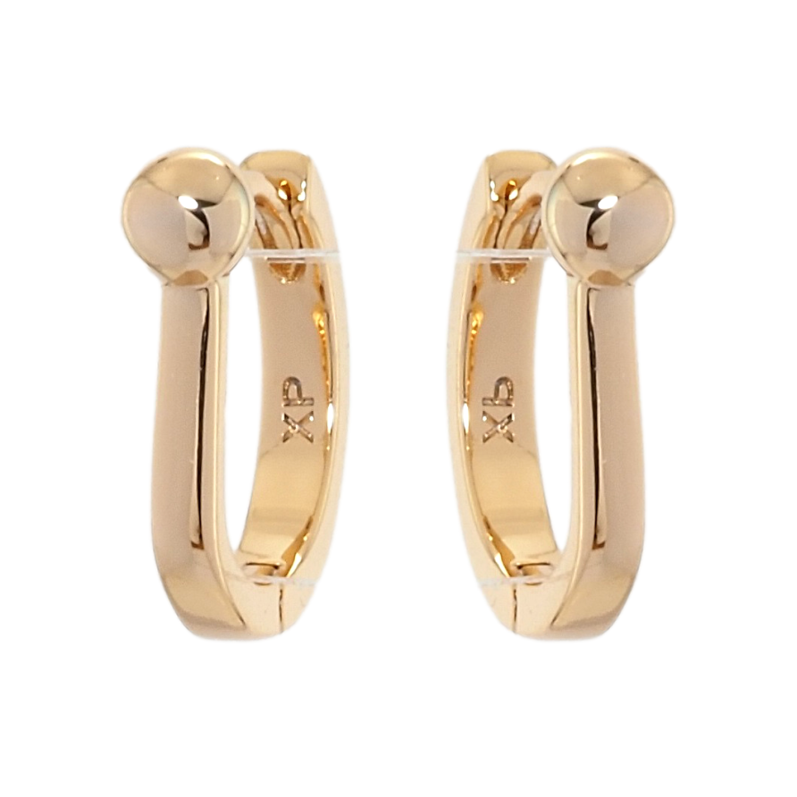 Серьги Xuping Позолота 18K колечки Шарики на дужках фото №1
