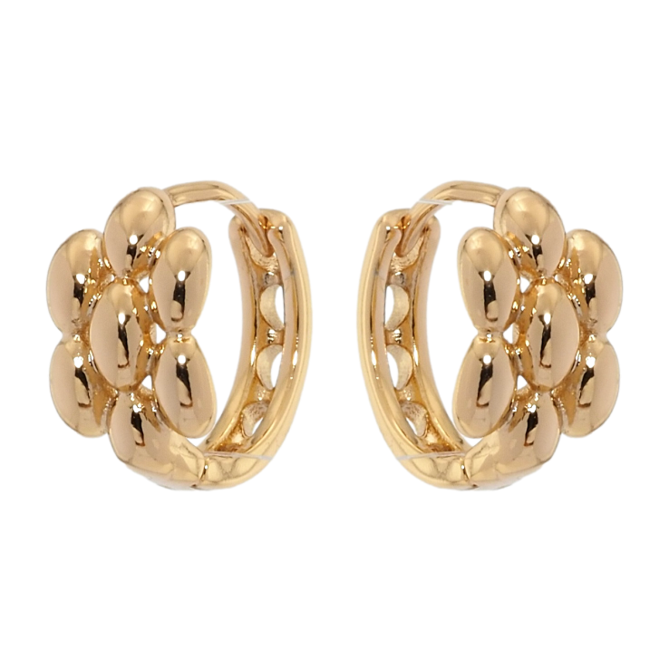 Сережки Xuping Позолота 18K колечка Квіточки фото №5 Сережки Xuping Позолота 18K колечка Квіточки фото №5