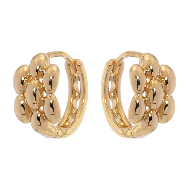 Сережки Xuping Позолота 18K колечка Квіточки фото №1