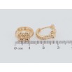 Сережки Xuping Позолота 18K колечка Квіточки фото №2
