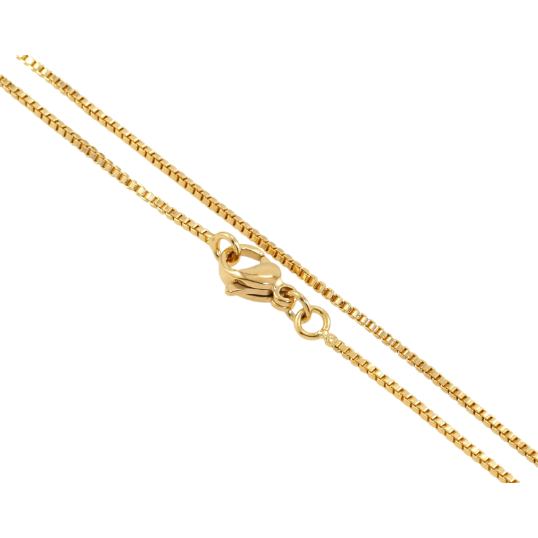 Цепочка Xuping Позолота 18K Плетение Венецианское длина 60см х 1мм фото №1