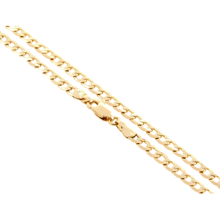 Ланцюжок Xuping Позолота 18K Плетіння Панцирне довжина 54см х 4мм фото №5 Ланцюжок Xuping Позолота 18K Плетіння Панцирне довжина 54см х 4мм фото №5