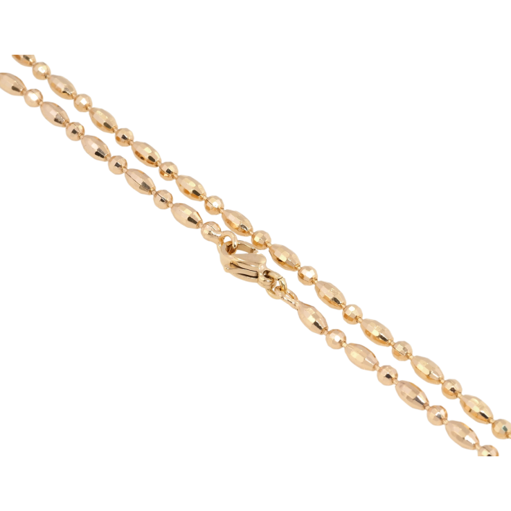 Ланцюжок Xuping Позолота 18K Плетіння Декоративна Перлина довжина 49см х 2.5мм фото №10 Ланцюжок Xuping Позолота 18K Плетіння Декоративна Перлина довжина 49см х 2.5мм фото №10