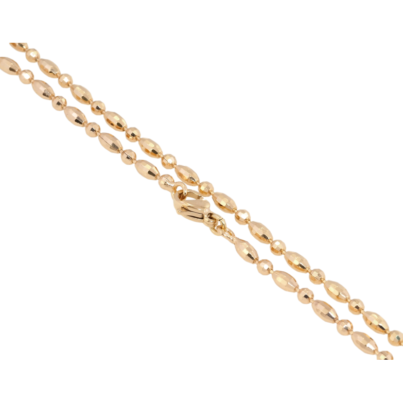 Цепочка Xuping Позолота 18K Плетение Декоративная Перлина длина 49см х 2.5мм фото №1